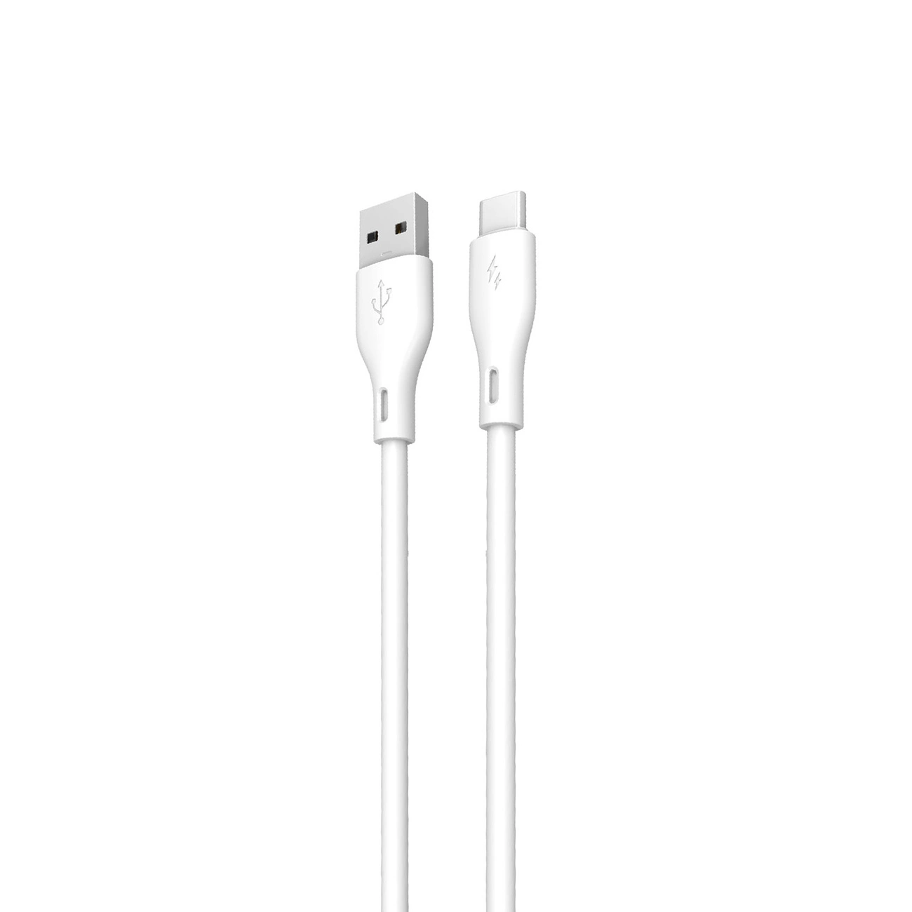 Dudao USB / USB Type-C 5A kabelis 1 m – baltas (L2T 1m white)