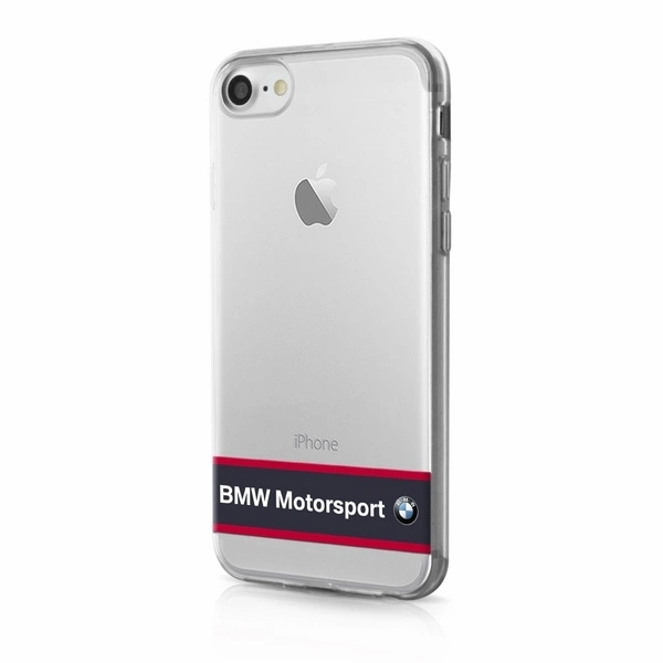 BMW BMHCP7TRHNA kietas dėklas iPhone 7 /8/SE 2020 / SE 2022 skaidrus tamsiai mėlynas