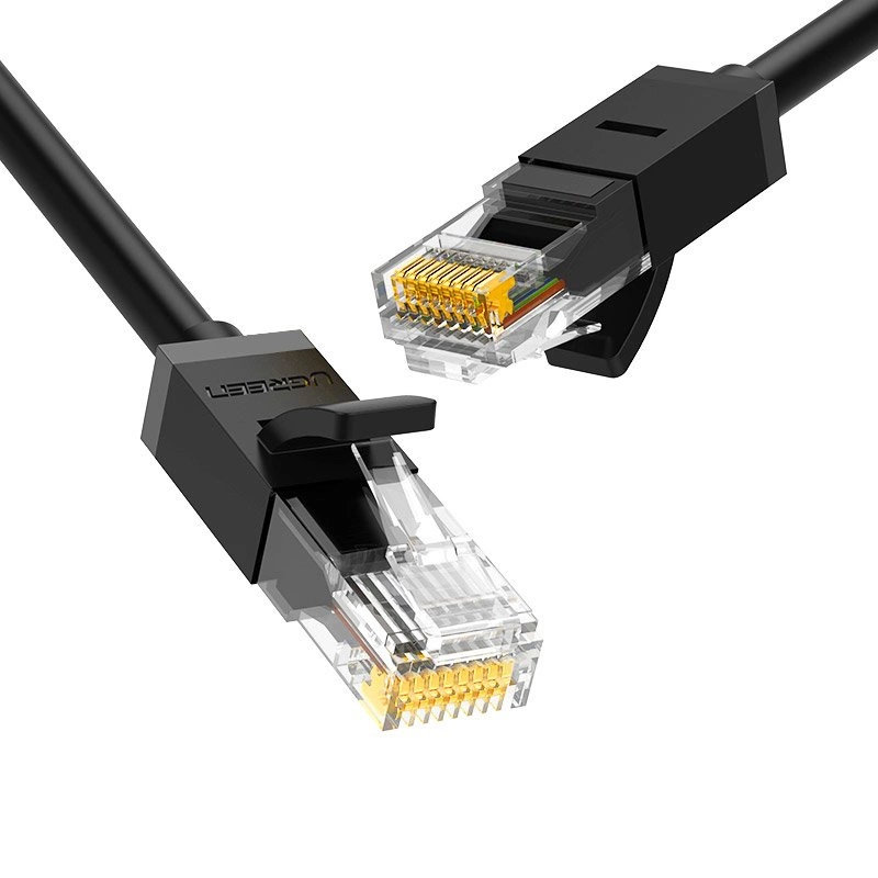 Ugreen Ethernet tinklo kabelis RJ45 Cat 6 UTP 1000 Mbps 2 m – juodas (20160)