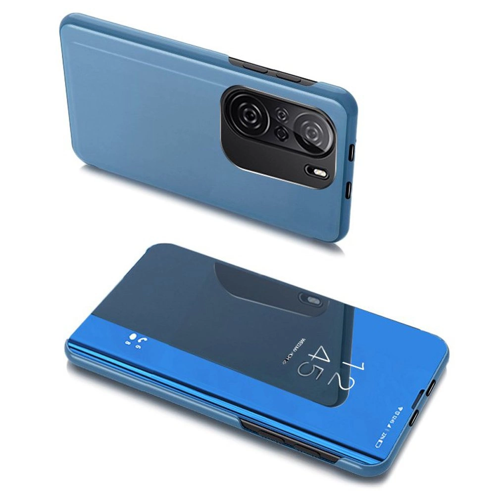 Clear View Case dėklas Xiaomi Redmi K40 Pro+ / K40 Pro / K40 / Poco F3 mėlynas
