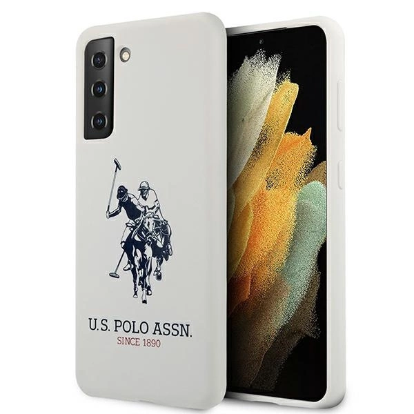 US Polo USHCS21MSLHRWH S21+ G996 baltas/white silikoninis Logo