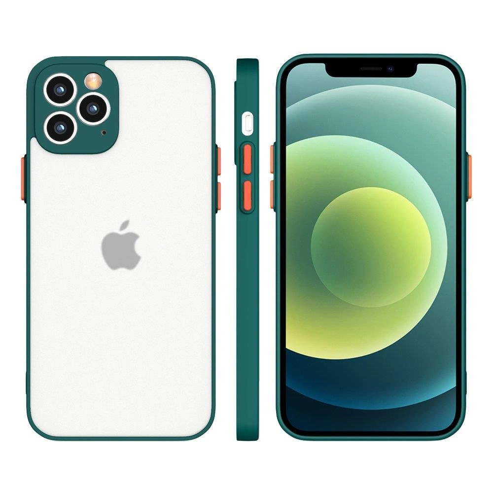 Milky Case silikoninis lankstus permatomas dėklas Xiaomi Redmi 9T tamsiai žalias