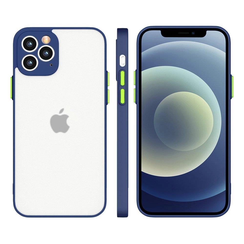 Milky Case silikoninis lankstus permatomas dėklas Xiaomi Redmi 9T tamsiai mėlynas