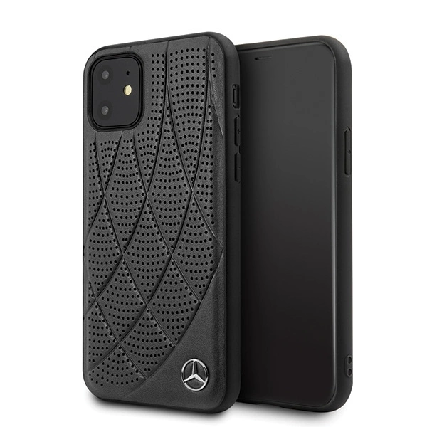 Mercedes MEHCP12SDIQBK iPhone 12 mini 5,4" juoda/juoda kieta dėklas Bow Line