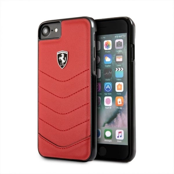 Ferrari kietas dėklas FEHQUHCI8RE iPhone 7/8 SE 2020 / SE 2022 – raudonas/raudonas