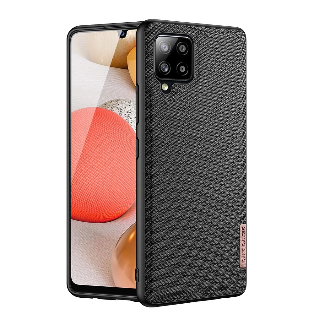 Dux Ducis Fino dėklas, dengtas nailono medžiaga, Samsung Galaxy A42 5G juodas