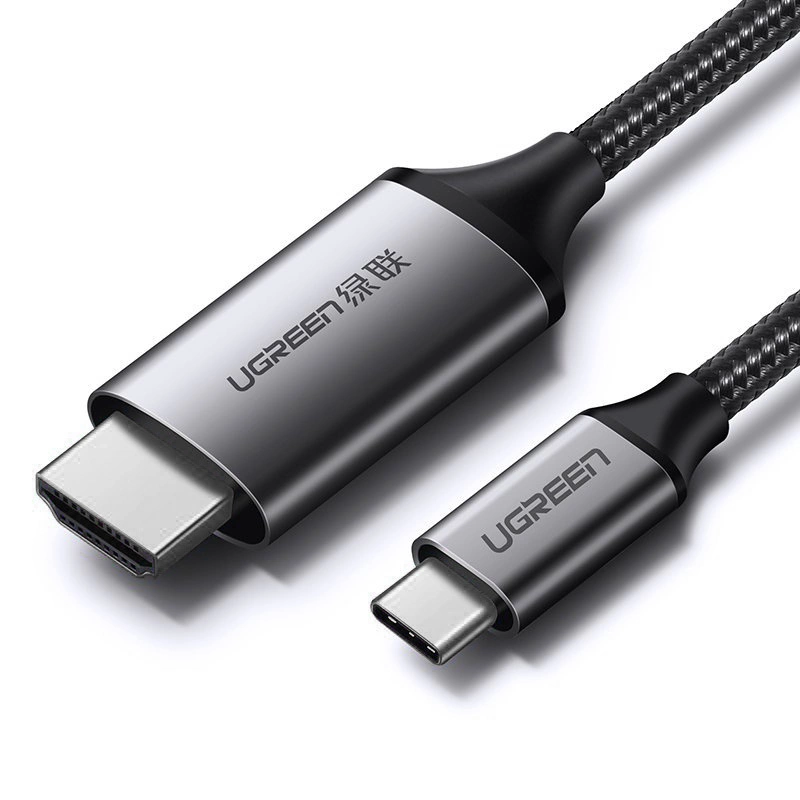 Ugreen HDMI – USB Type C laidas 4K 60 Hz 1,5 m – juodai-pilkas (MM142 50570)