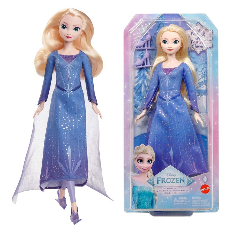 Mattel Disney Ledo šalis karalienė Elsa čiuožimo lėlė ZA6056