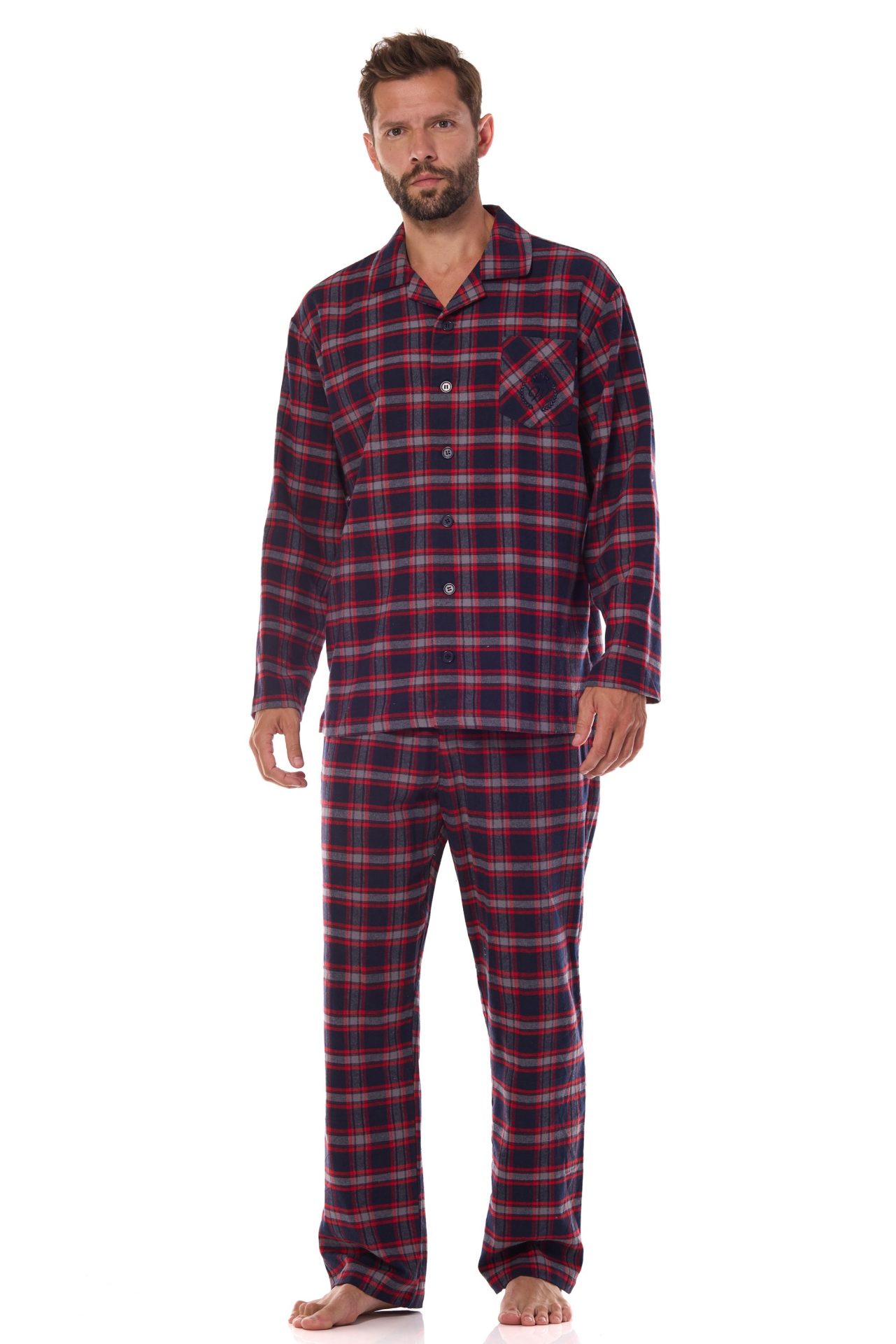 Piżama Ben PR 2471 Granatowa Granatowy XXXL