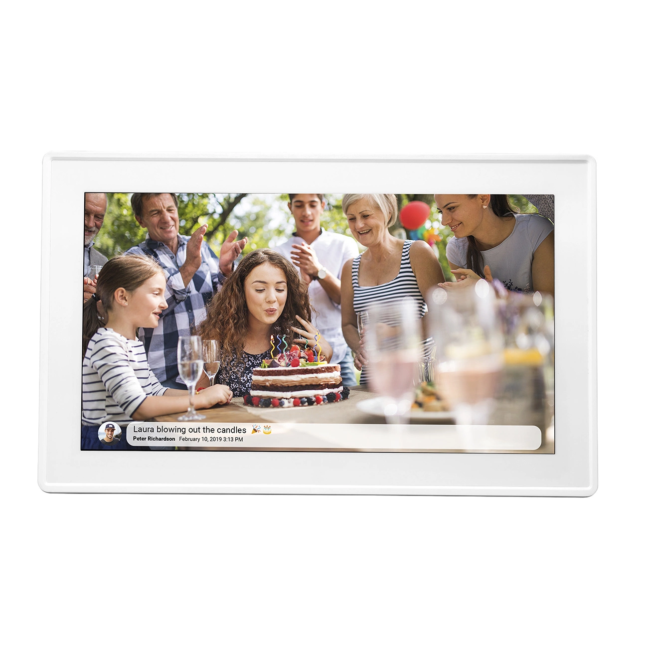 Denver Frameo PFF-1515W 15.6” skaitmeninis rėmelis - baltas
