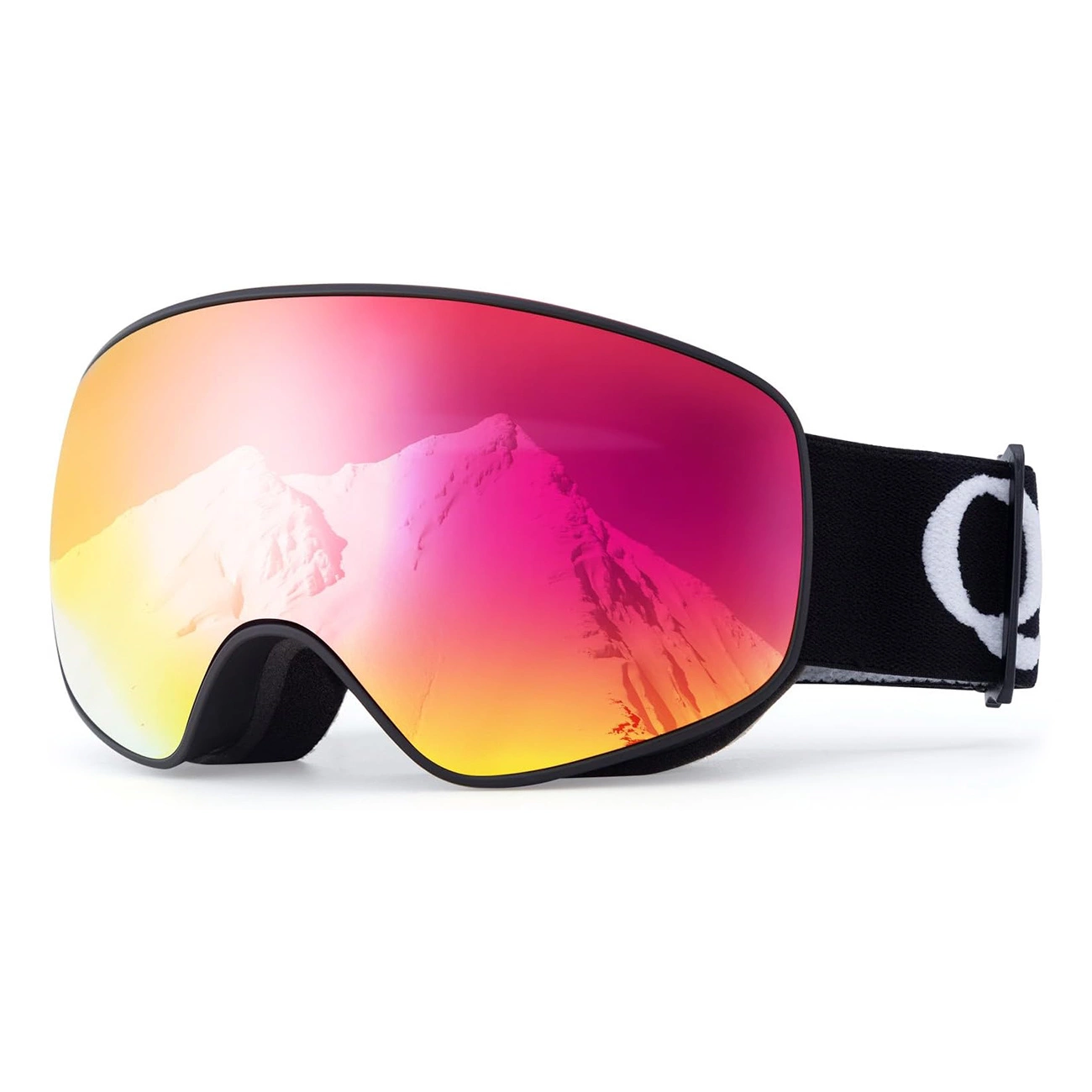 Qunature Black slidinėjimo akiniai vaikams (M/L) - juodi