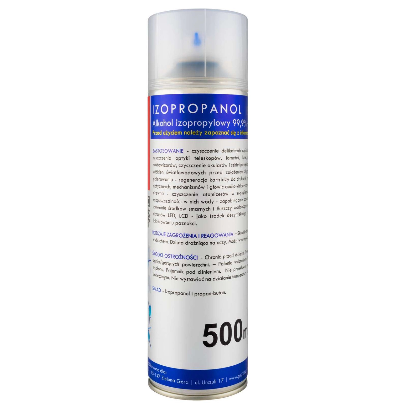 Izopropilo alkoholis Isopropanol IPA I-MAX 99,9% purškiamas 500 ml
