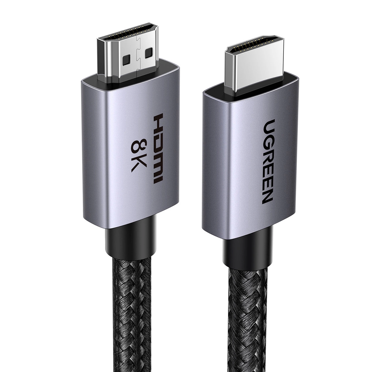 Ugreen HD171 25911 kabelis su HDMI 2.1 8K jungtimis, sertifikuotas, 3 m - pilkas