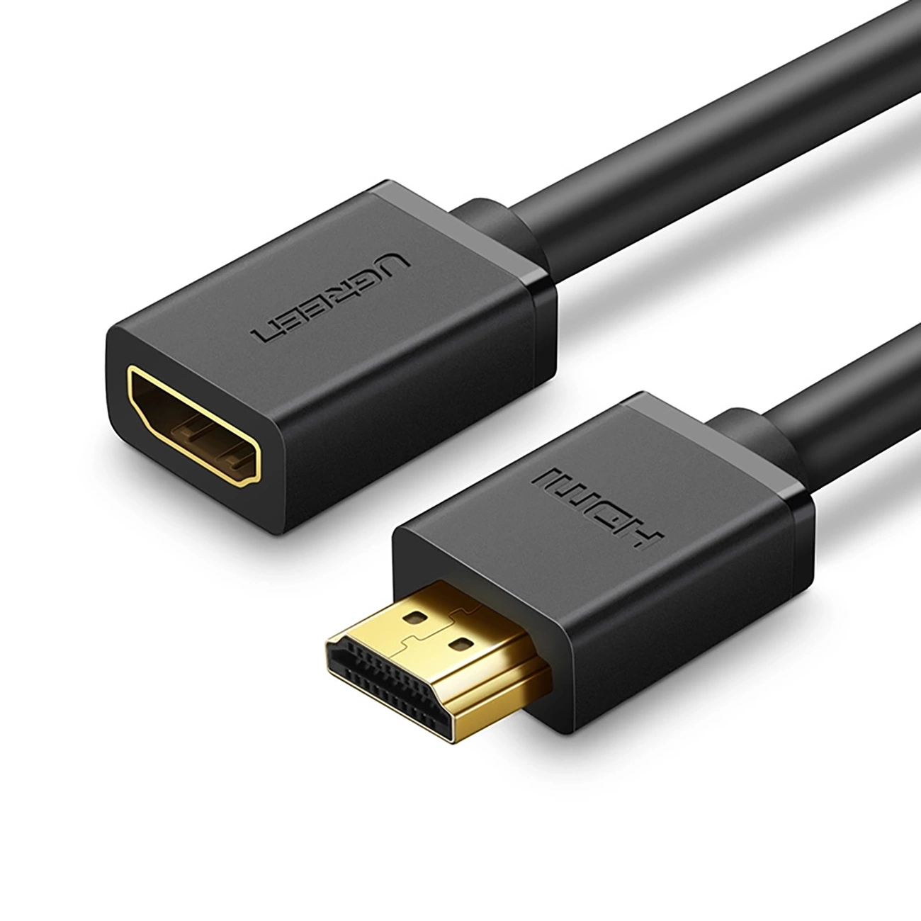Ugreen HD107 10145 HDMI (vyriškas) – HDMI (moteriškas) 4K laidas 3 m – juodas