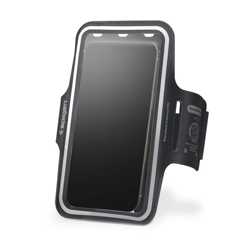Spigen A703 sportinis rankos dirželis 6.9'' - juodas
