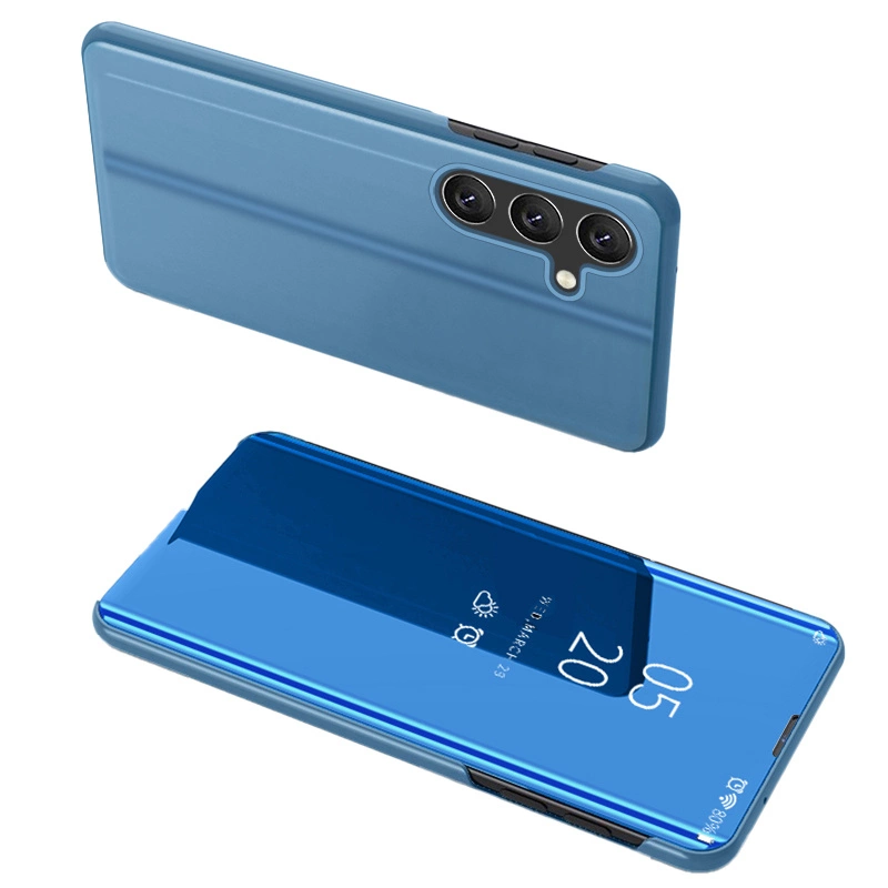 Clear View Case dėklas Samsung Galaxy A54 5G – atverčiamas, mėlynas