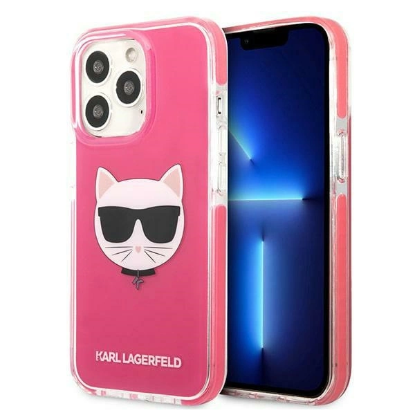 Etui Karl Lagerfeld Choupette Head iPhone 13 Pro / iPhone 13 – fuksija