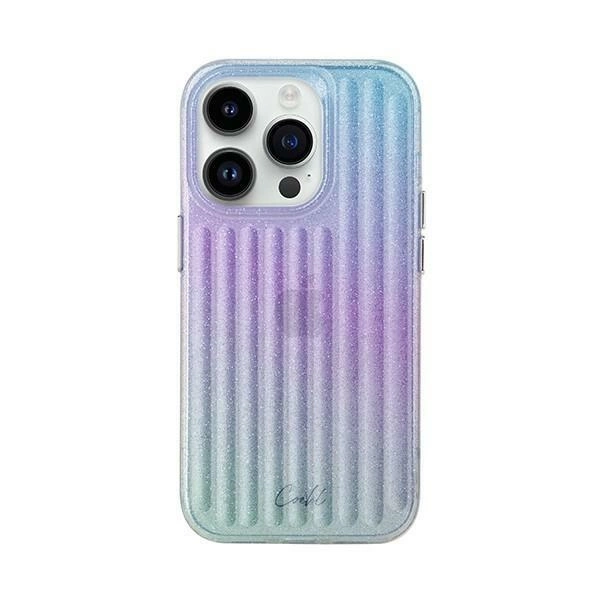 Uniq Coehl Linear dėklas iPhone 14 Pro Max – mėlynas ir rožinis