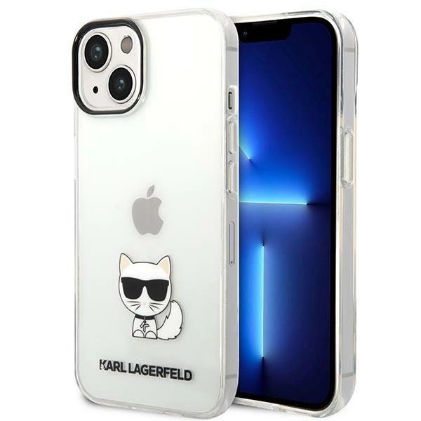 Karl Lagerfeld KLHCP14MCTTR iPhone 14 Plus 6,7" permatomas kietas dėklas Choupette Body