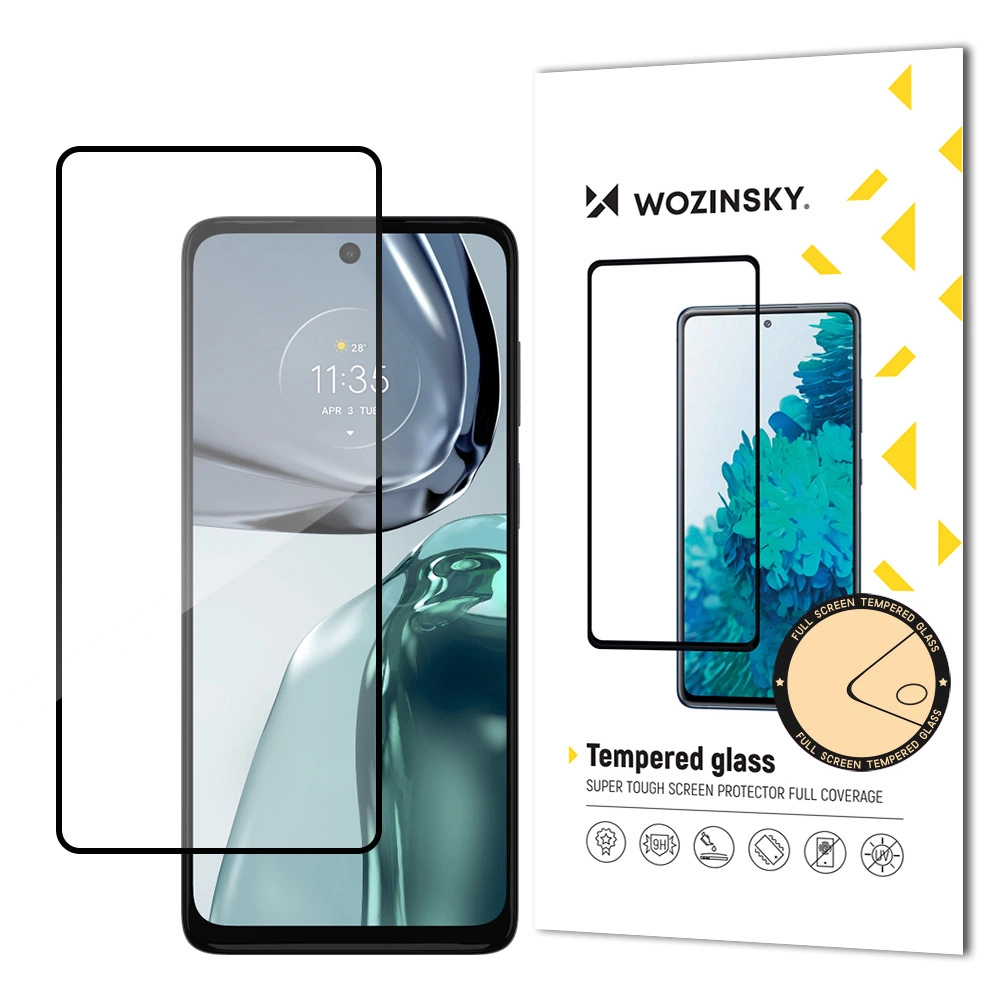 Wozinsky Full Glue grūdintas stiklas, Motorola Moto G62