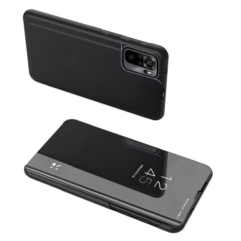 Clear View Case dėklas Xiaomi 13 Pro – su atverčiamu dangčiu, juodas