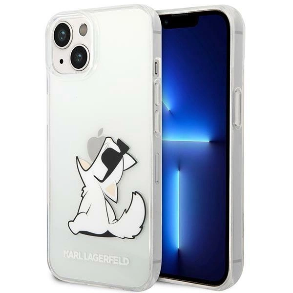Karl Lagerfeld KLHCP14MCFNRC iPhone 14 Plus 6,7" permatomas kietas dėklas Choupette Fun