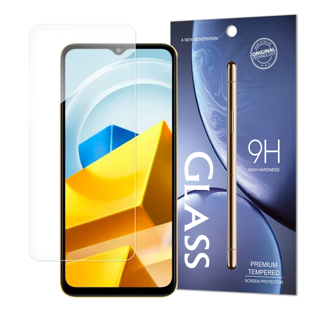 Grūdintas stiklas Xiaomi Poco M5 kietumas 9H (pakuotė – vokas)