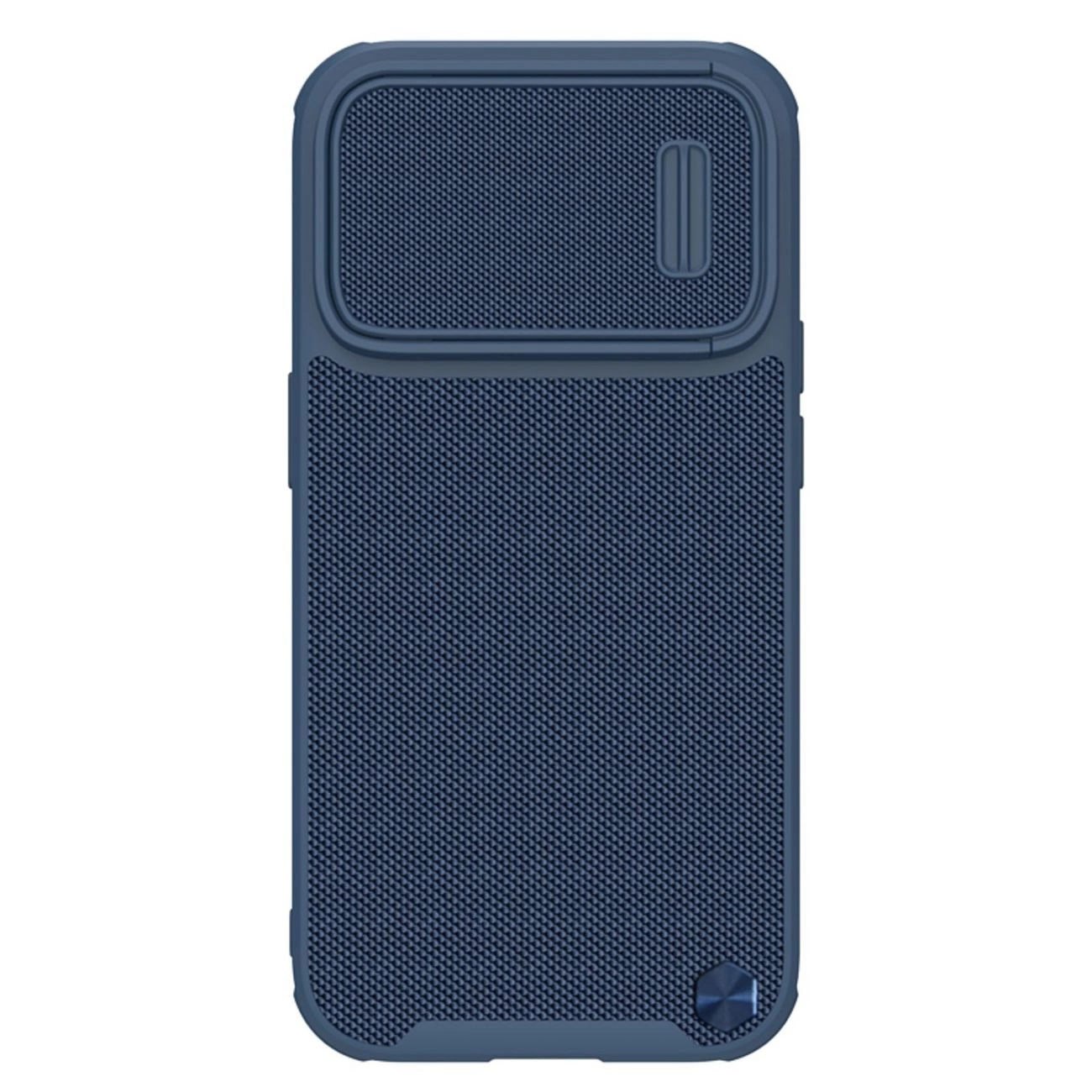 Nillkin Textured S Case iPhone 14 Pro Max šarvuotas dėklas su kameros dangteliu mėlynas