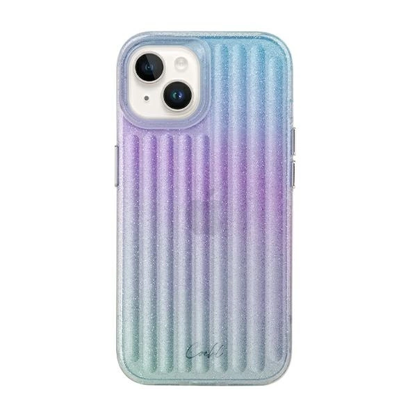 Uniq Coehl Linear dėklas iPhone 14 – rožinis ir mėlynas