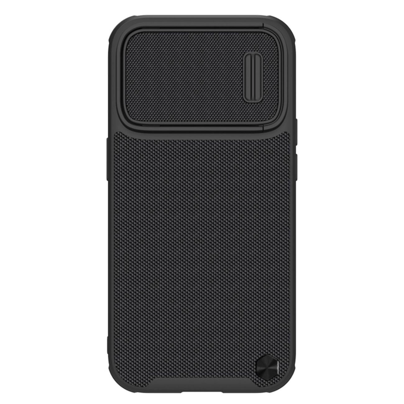 Nillkin Textured S Case iPhone 14 Pro Max dėklas su kameros dangteliu juodas
