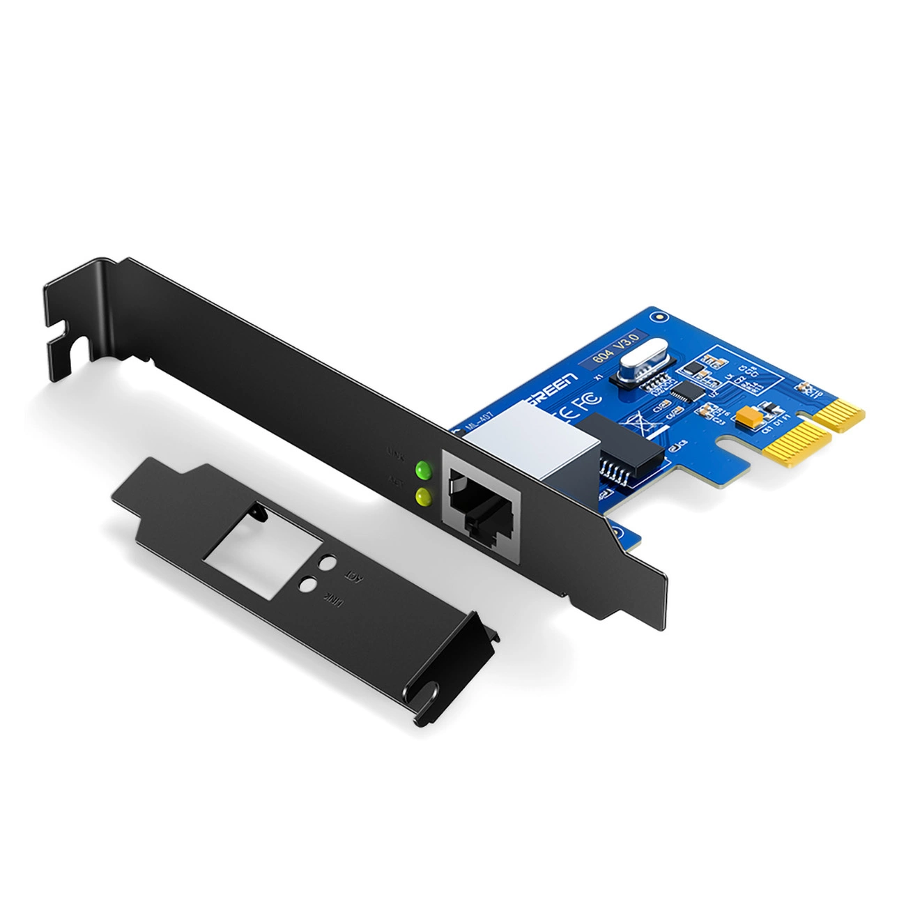 Ugreen US230 Gigabit 10/100/1000Mbps PCI-E tinklo plokštė - juoda