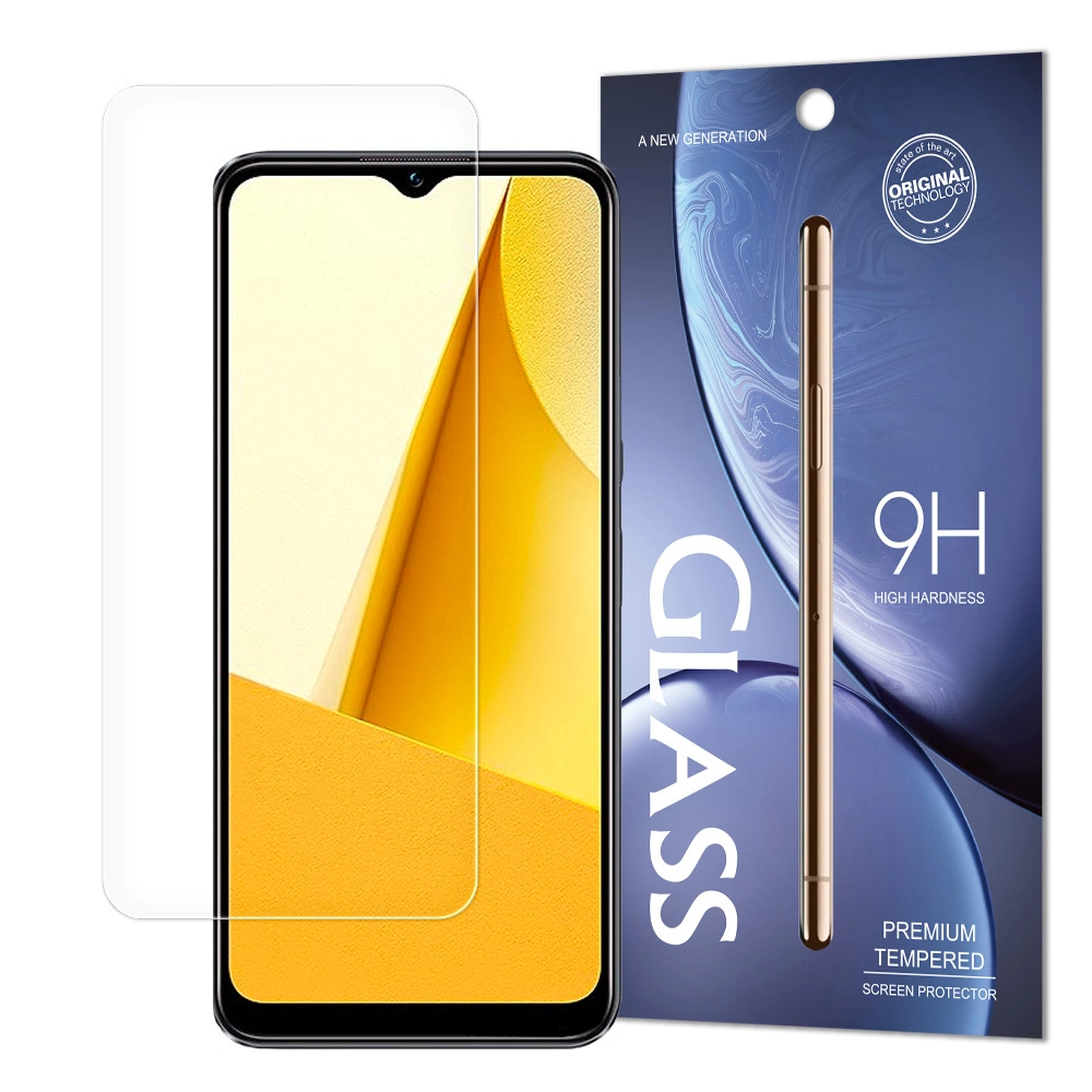 Grūdintas stiklas Vivo Y16 / Y02s kietumas 9H (pakuotė – vokas)