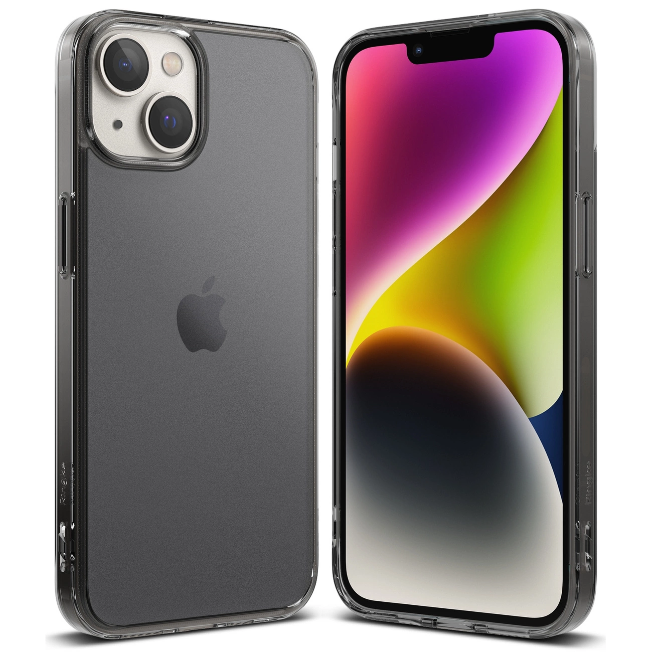 Ringke Fusion Matte dėklas iPhone 14 Plus su gel rėmeliu pilkas