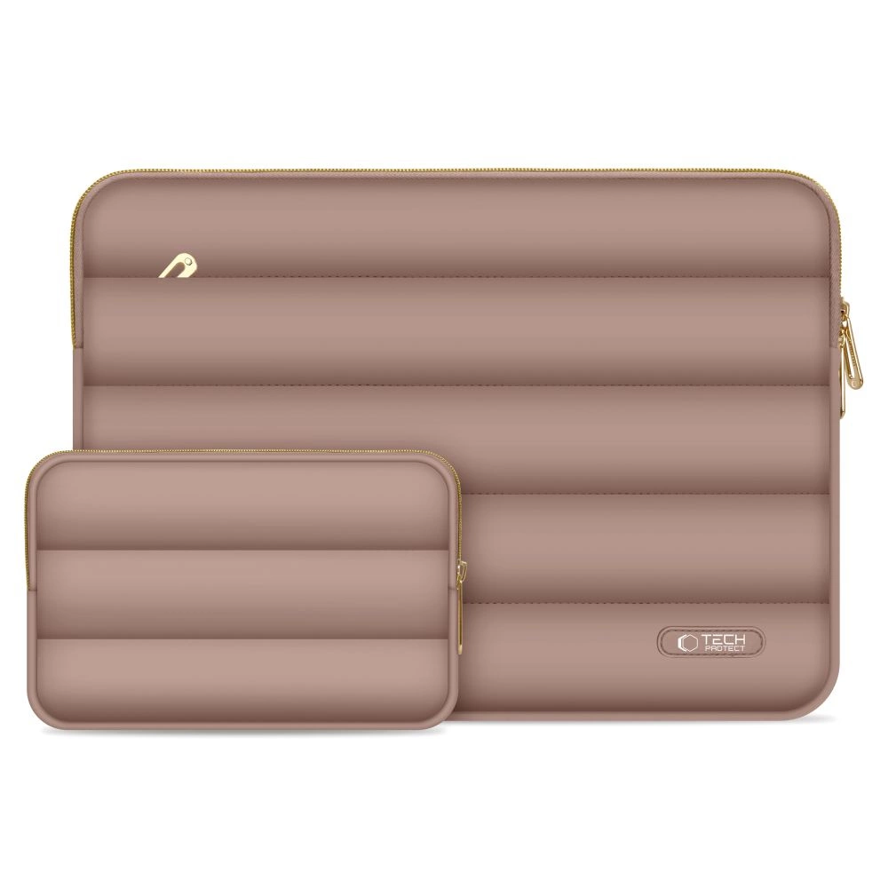 Tech-Protect Puffy 13-14” nešiojamojo kompiuterio krepšys – rudas