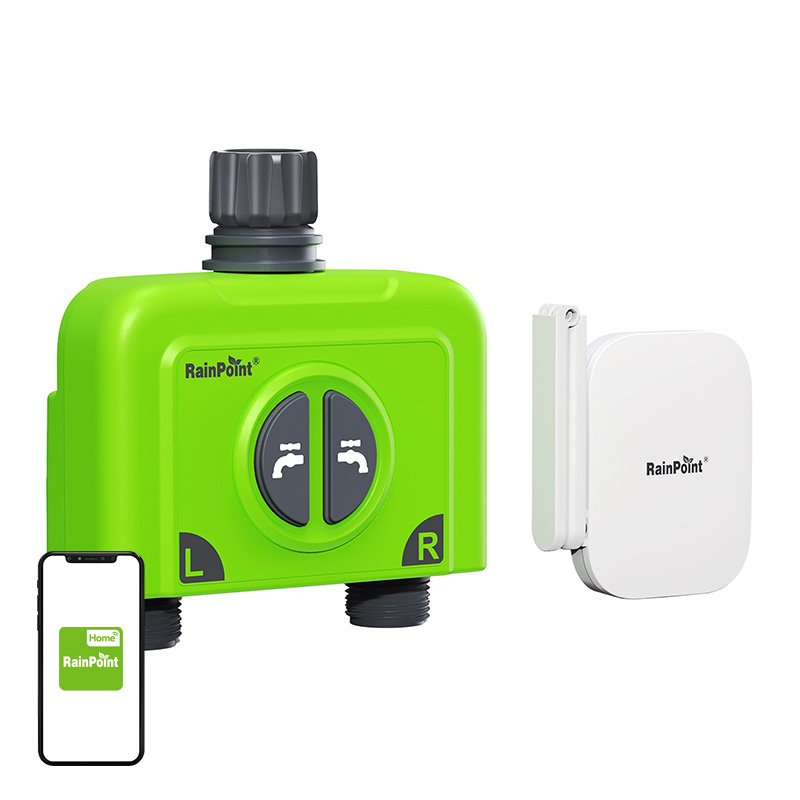 RainPoint WiFi 2 zonų laistymo valdiklis su centrale