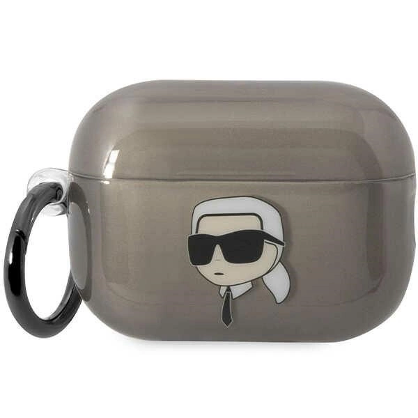Karl Lagerfeld KKLAP2HNIKTCK AirPods Pro 2 dėklas – juodas/juodas, Ikonik Karl Lagerfeld