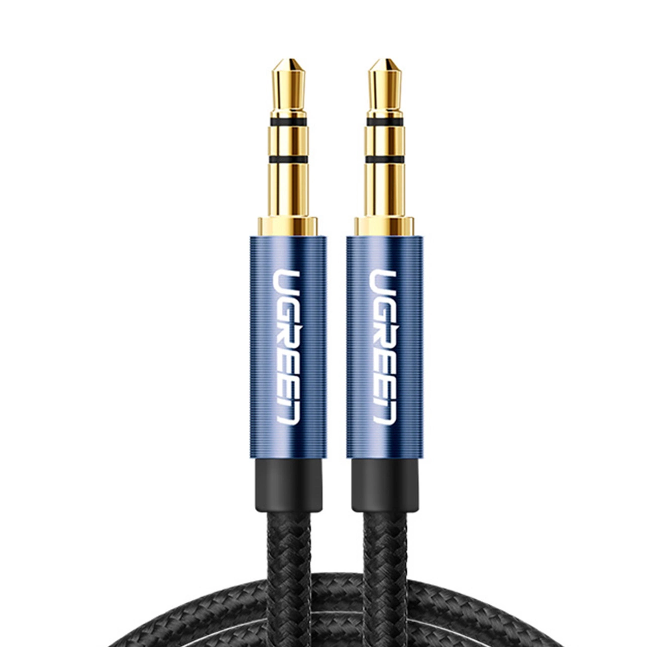 Ugreen audio kabelis AUX tiesus mini jack 3,5 mm 5 m – mėlynas (AV112)