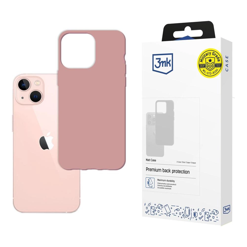 iPhone 14 Plus dėklas iš 3mk Matt Case serijos - rožinis