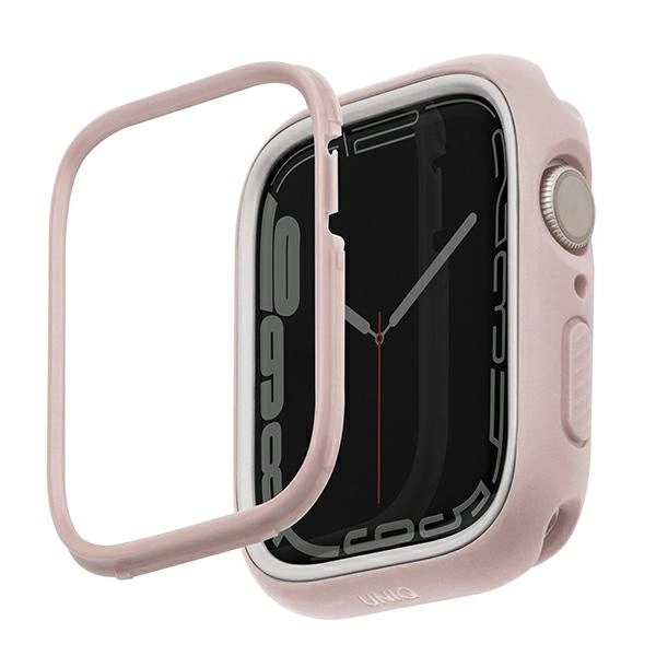 Uniq Moduo dėklas Apple Watch 4/5/6/7/8/SE/SE2 40/41mm – rožinis ir baltas