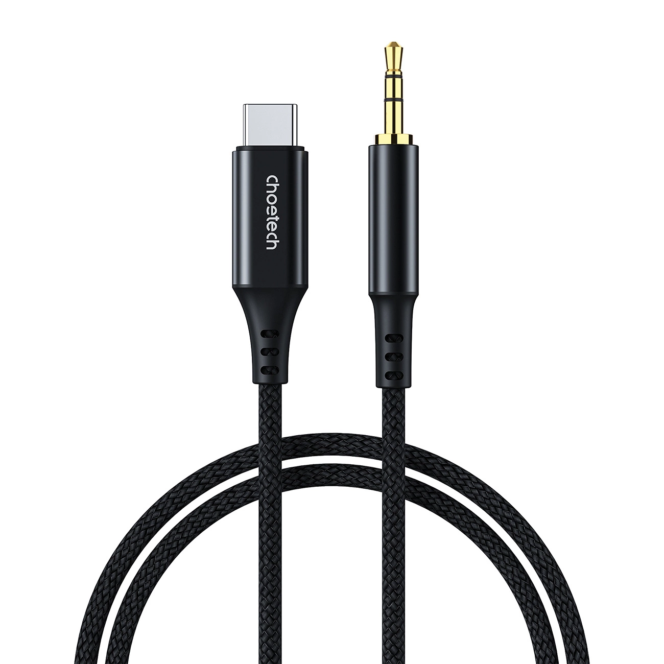 Choetech AUX006 USB-C / mini jack 3,5 mm kabelis 1 m - juodas