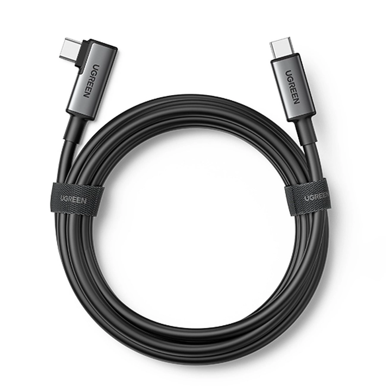 Ugreen US551 kampinis USB-C - USB-C PD kabelis 60W 3A 5Gb/s 5m - juodas