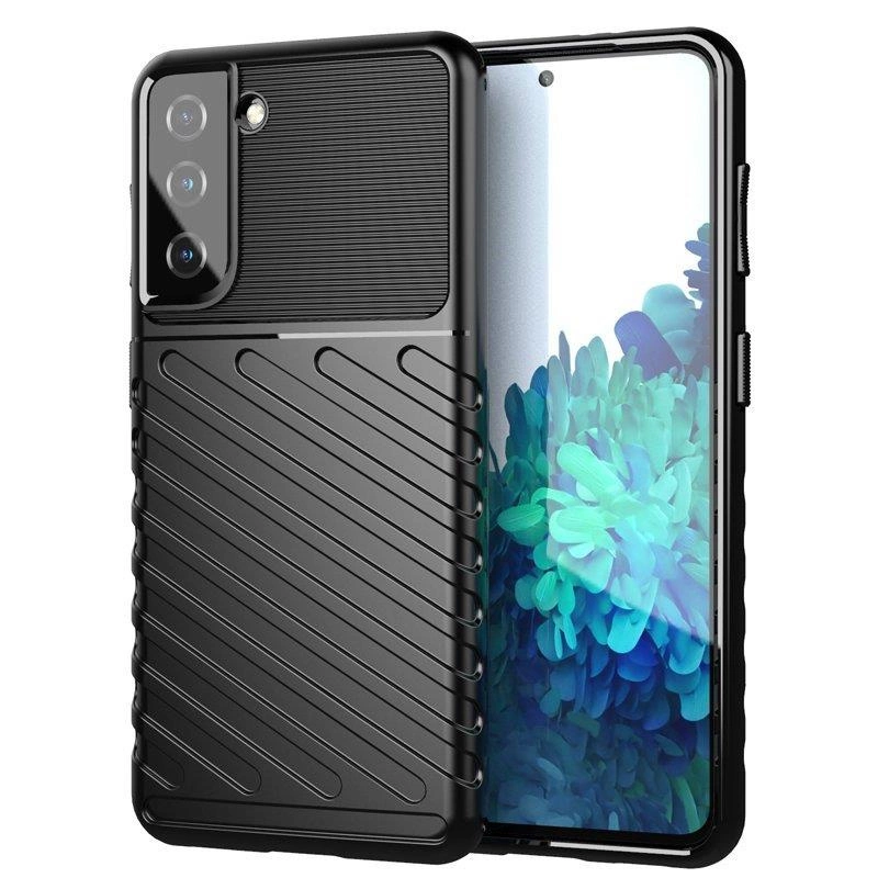 Thunder Case dėklas Samsung Galaxy A14 5G – silikoninis apsauginis, juodas