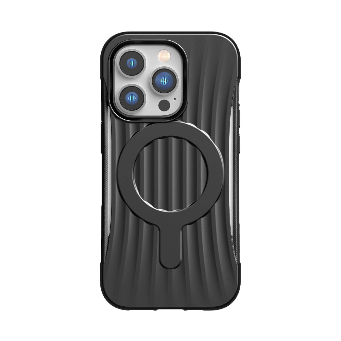 Raptic X-Doria Clutch dėklas iPhone 14 Pro, MagSafe nugarėlės dangtelis, juodas