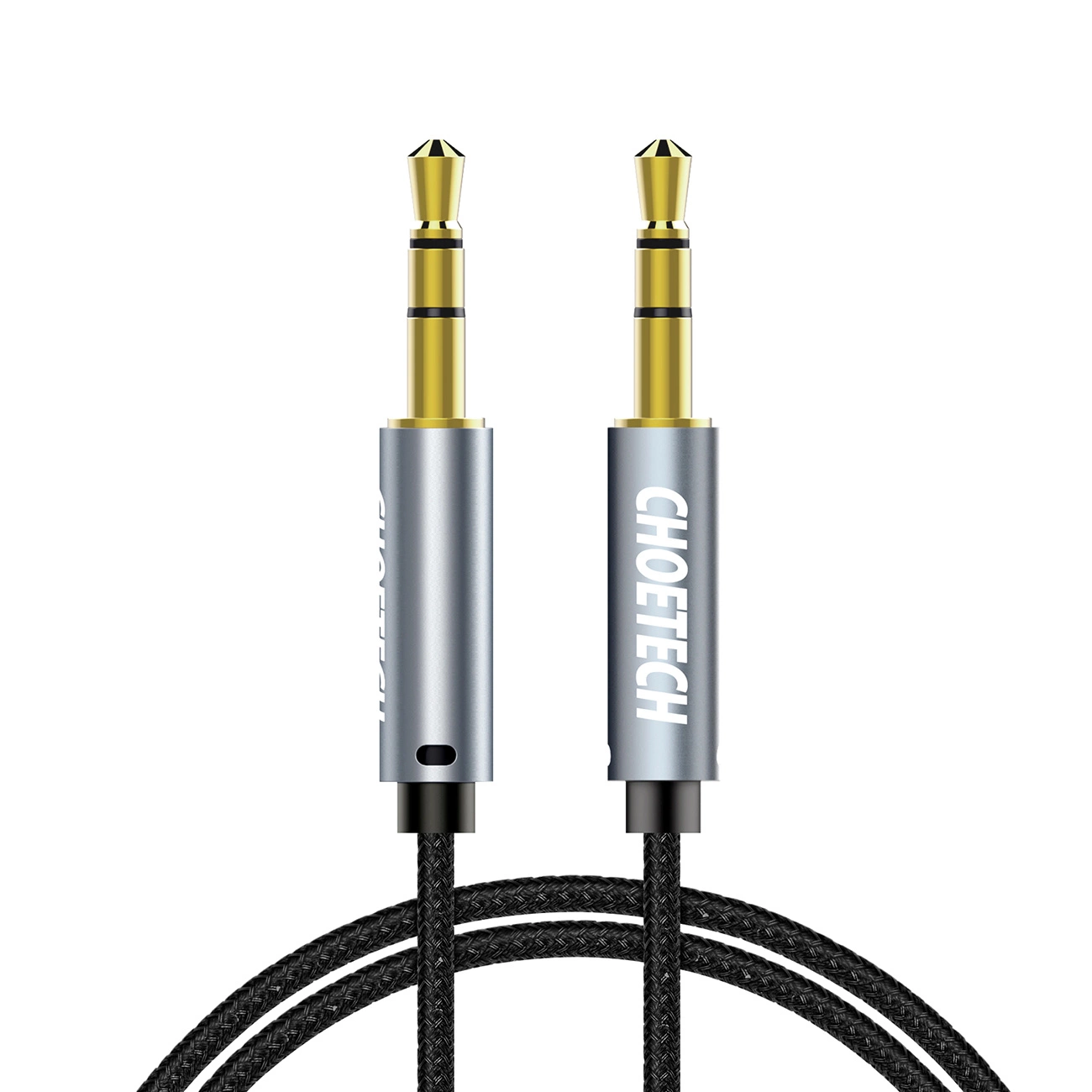 Choetech AUX002 kabelis mini jack 3,5 mm (vyriškas) / mini jack 3,5 mm (vyriškas) 1,2 m - juodas