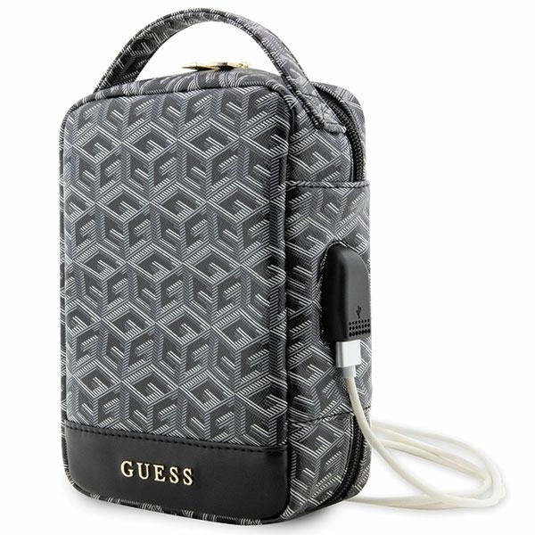Guess krepšys GUHBHGCFSEK Organizer – juodas/juodas GCube Stripe