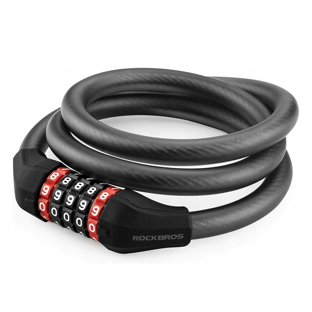 Rockbros RKS507-1BK dviračio užraktas su kombinacija 1,8 m - juodas