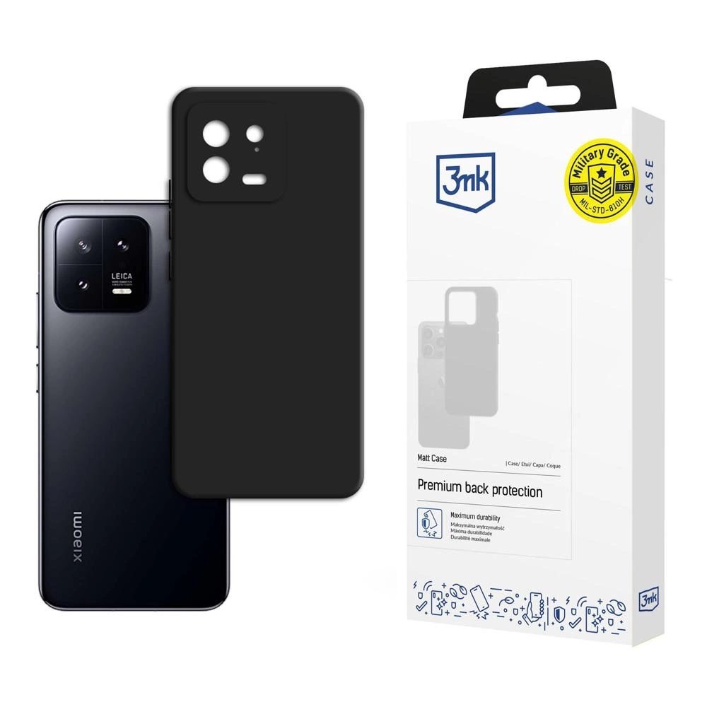3mk Matt dėklas Xiaomi 13 – juodas