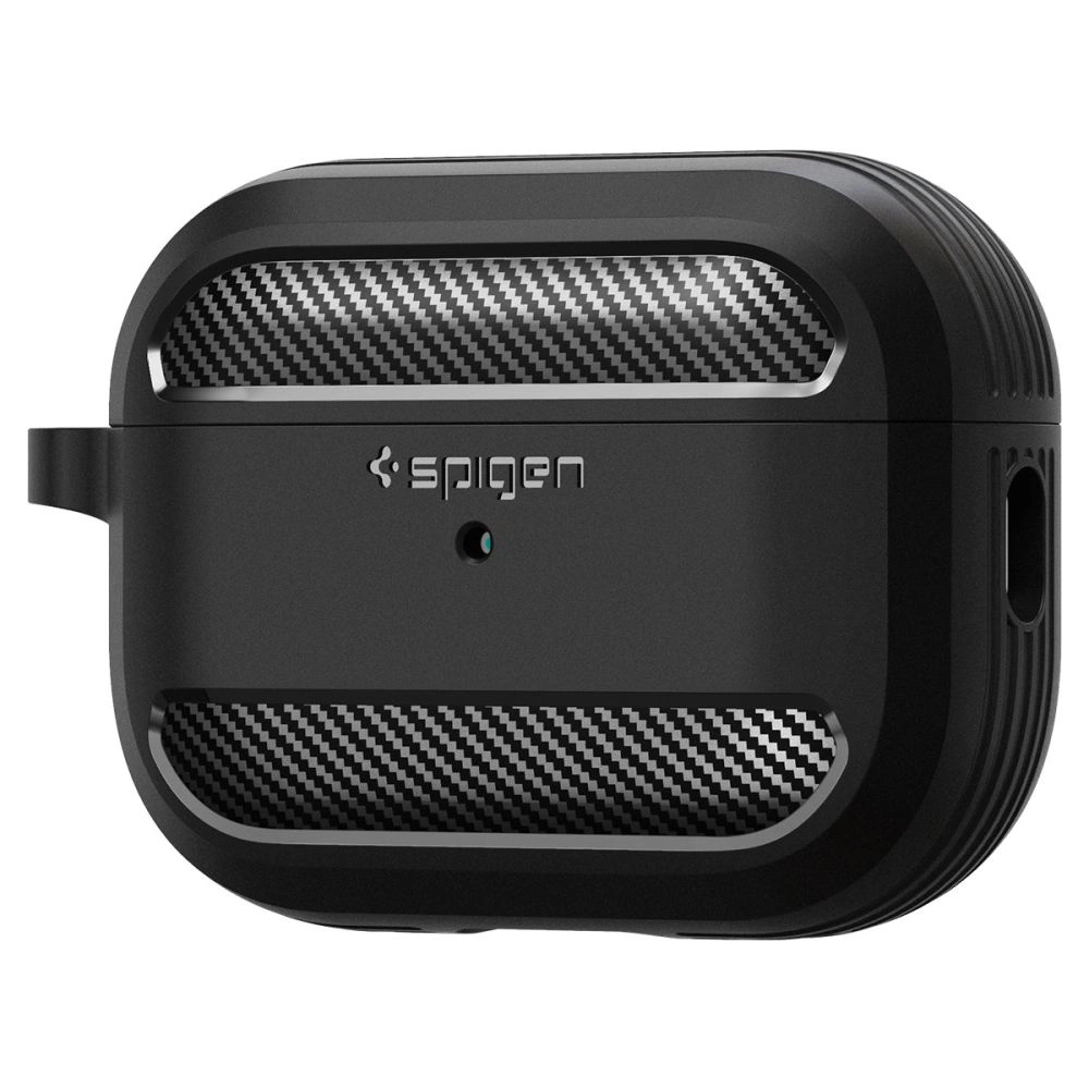 Spigen Rugged Armor dėklas Apple AirPods Pro 1 / 2 – matinė juoda