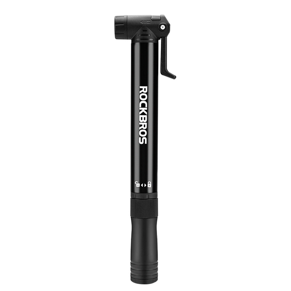 Rockbros 42320010001 dviračio pompa rankinė + atsuktuvas - juoda