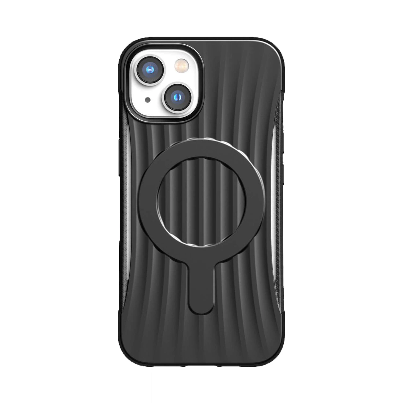 Raptic X-Doria Clutch dėklas iPhone 14 Plus, MagSafe nugarėlės dangtelis, juodas